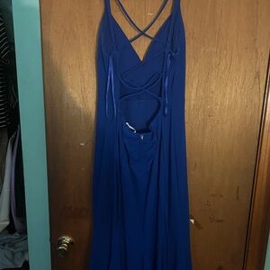 Blue formal floor length dress